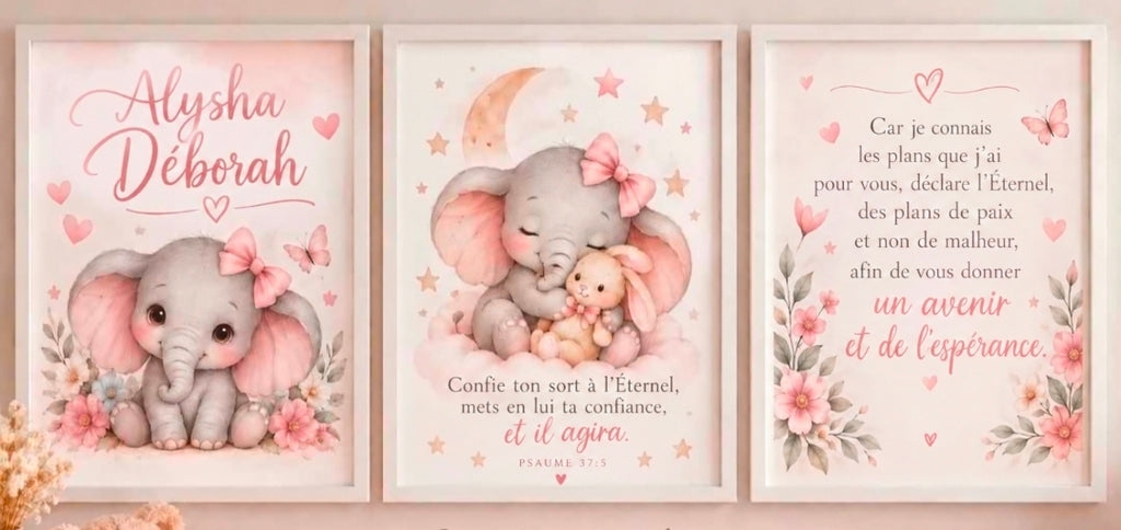 Cadres naissance personnalisé